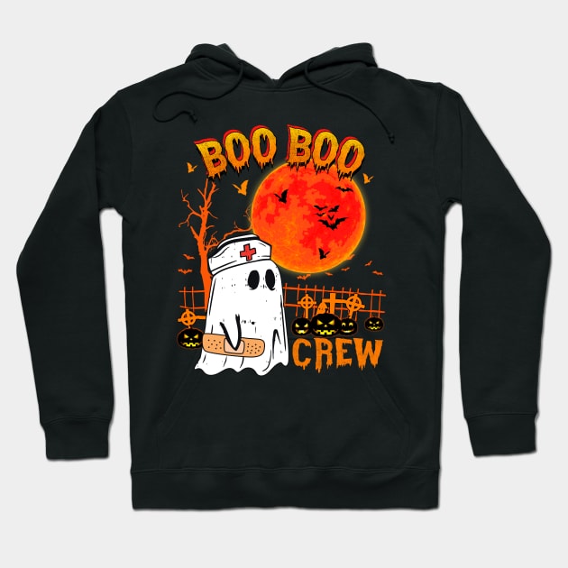 Boo Boo Crew Funny Nurse Halloween Costume Ghost Hoodie by saugiohoc994